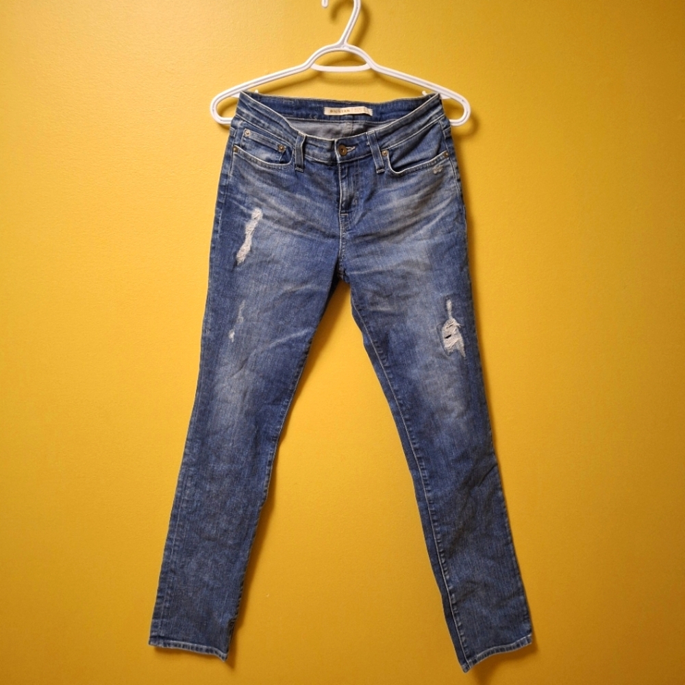 Big Star Brigitte Straight Mid Rise Light Wash Jeans